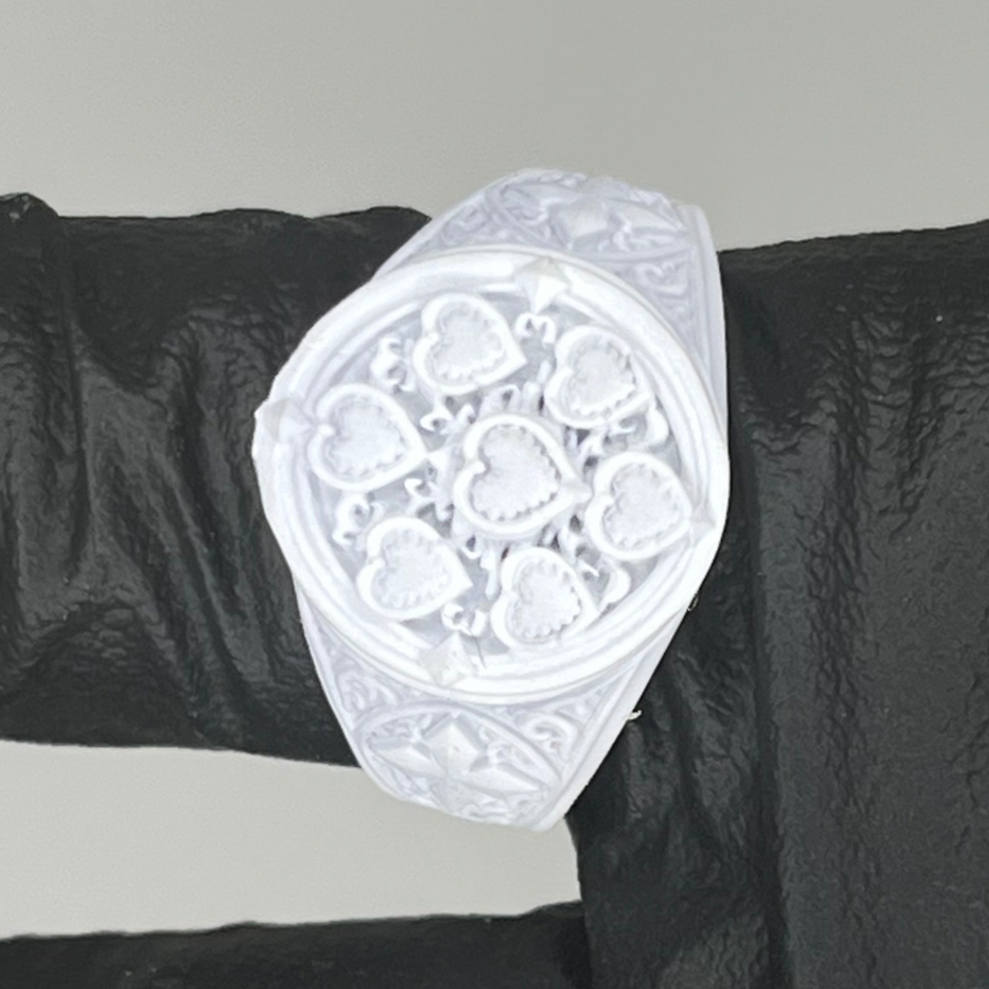 SEVEN SOULS RING — 3D printed prototype before casting (1)